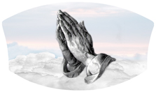 DNSWILL 103 WT Praying Hands Clouds White